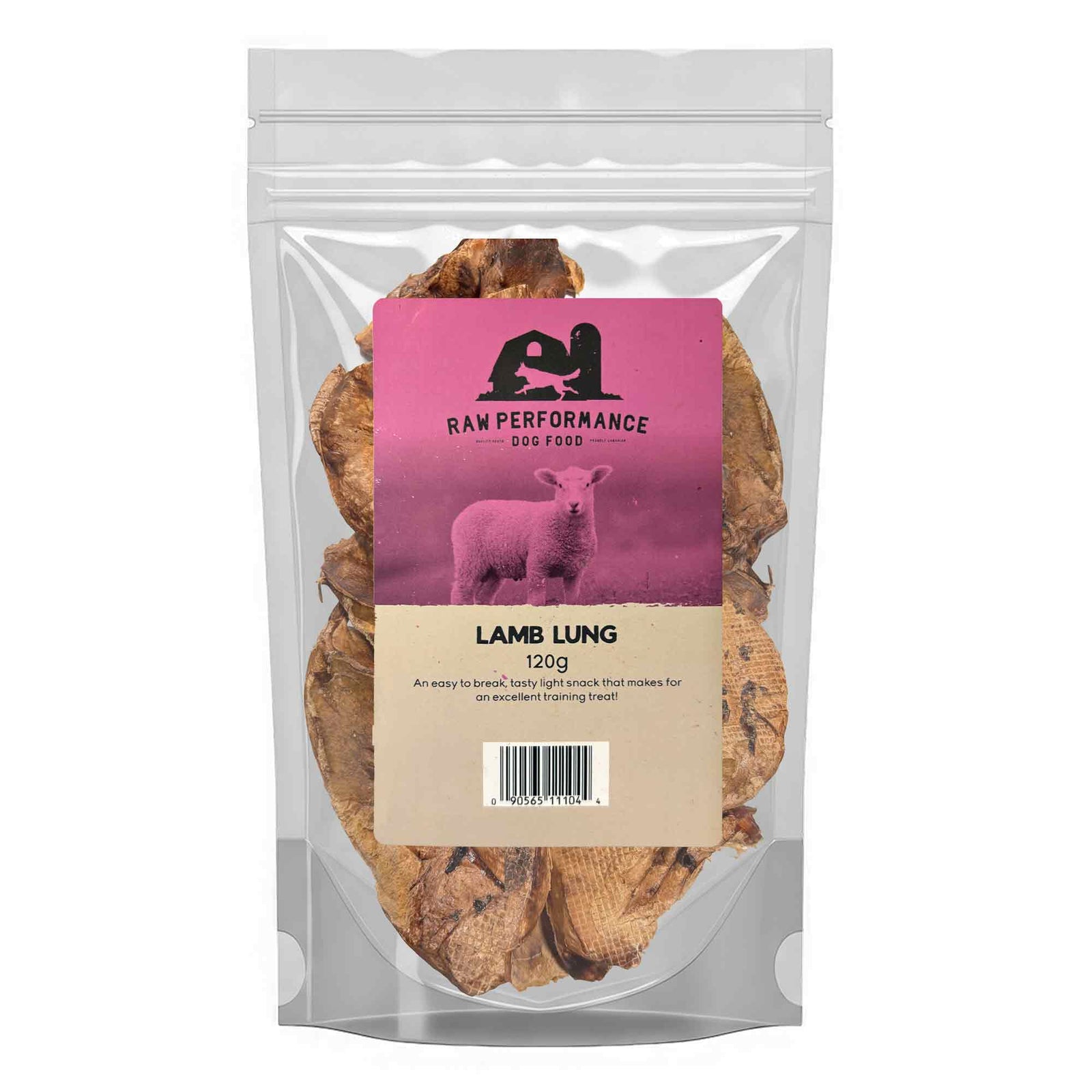 Dehydrated Lamb Lung Dog Treats | 120g