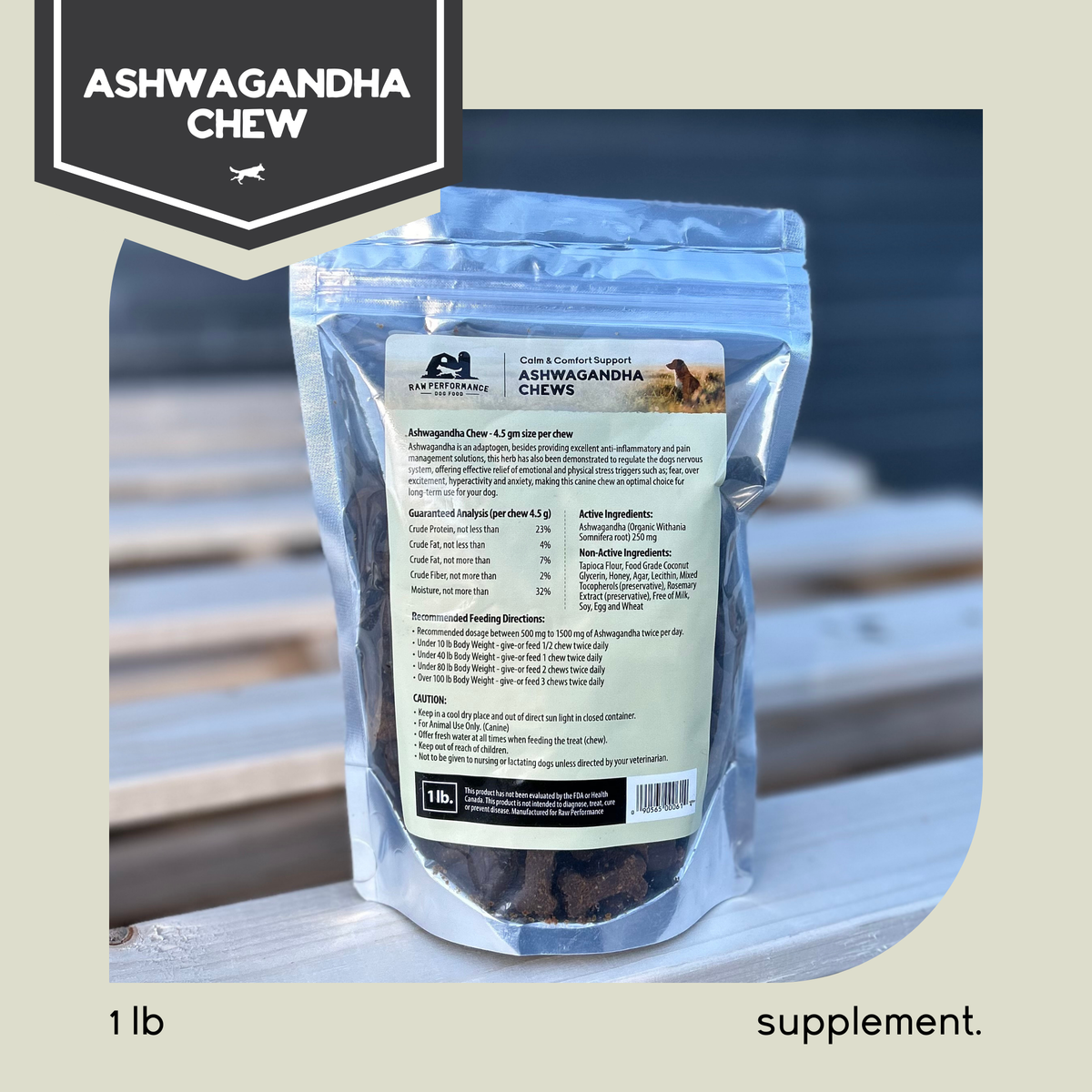 Calme + Confort Support Ashwagandha Chews 1 lb
