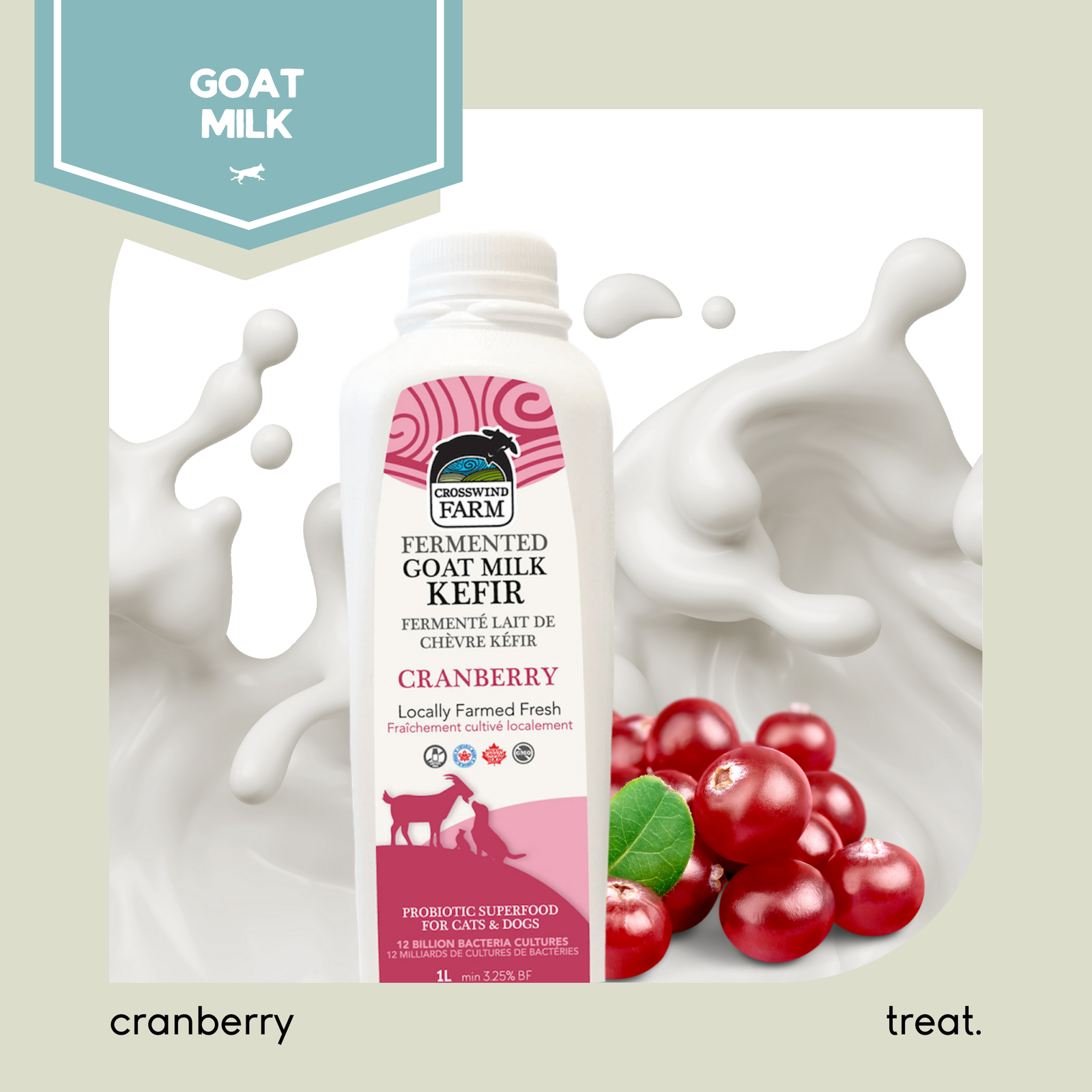 Crosswind Farms Kefir with Cranberries
