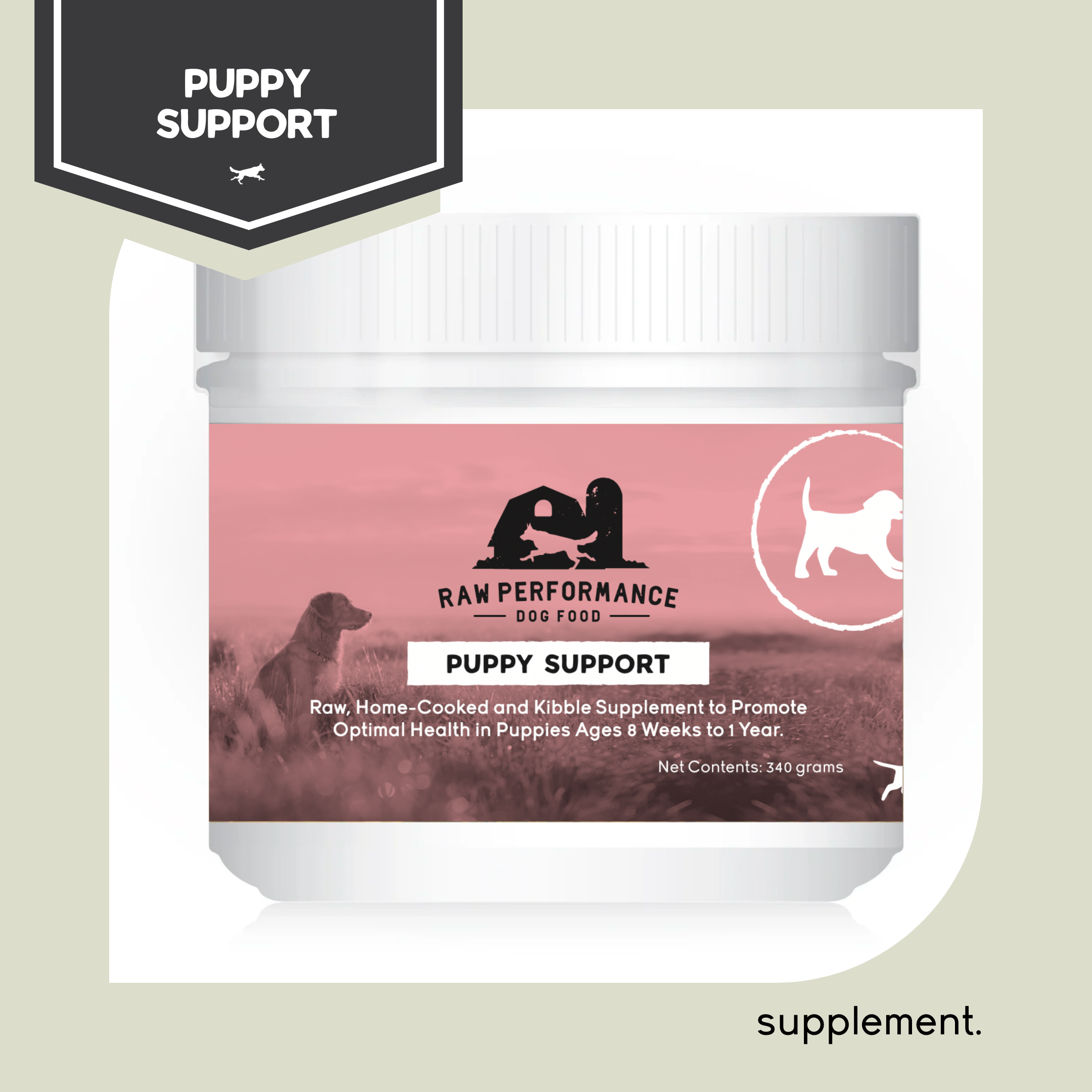 Puppy Support Raw Dog Food Supplement Raw Performance Dog Food