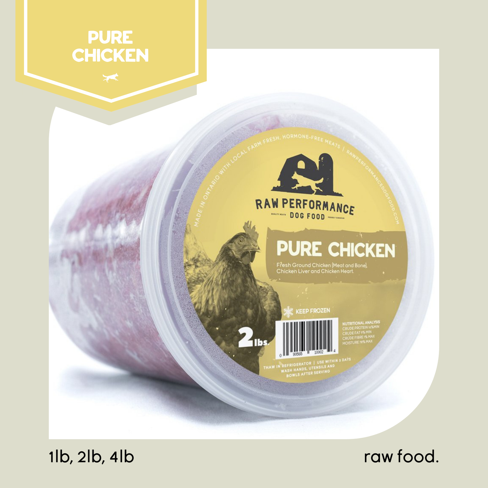 Pure Meals Raw Dog Food Delivery Ontario Raw Performance Dog Food