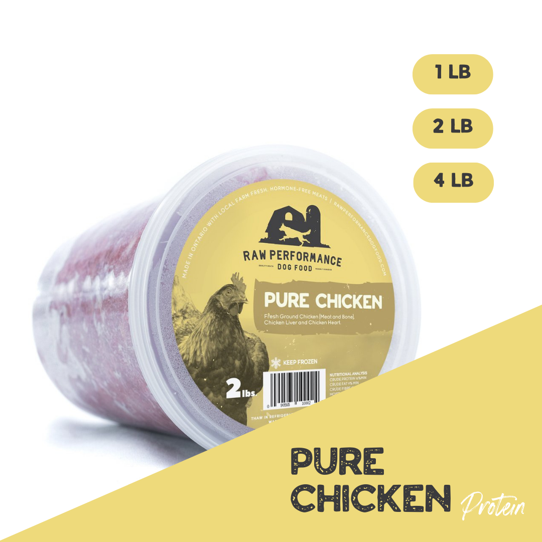 Pure Chicken Raw Dog Food Raw Performance Dog Food